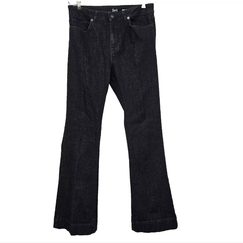 Find Brand Size 32x32 Flare Dark Denim Jeans Made in Turkey Turkiye Turkish